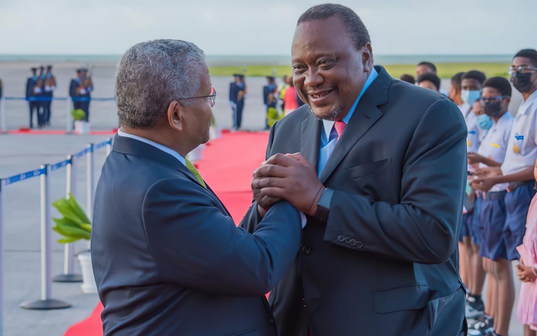 PRESIDENT UHURU KENYATTA ON A STATE VISIT TO SEYCHELLES