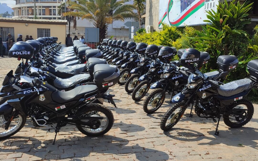 MALAGASY POLICE RECEIVES MOTORCYCLES AND EQUIPMENT